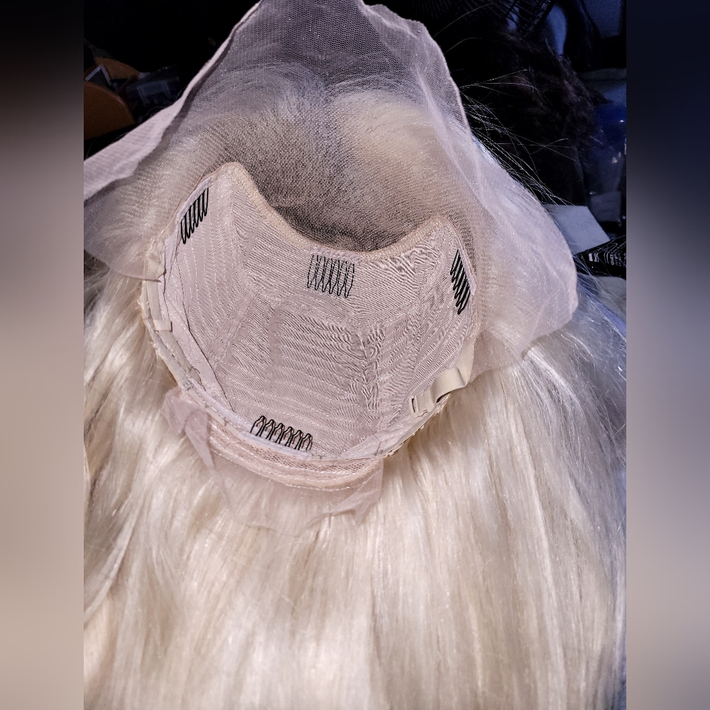 100% Human Hair Platinum Wig! 13×6 Lacefront! Brand New! - Picture 2 of 9